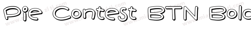 Pie Contest BTN Bold字体转换